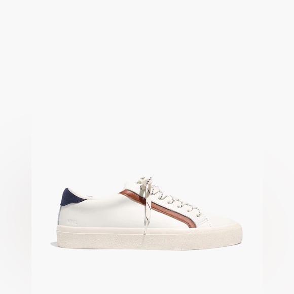 Madewell Sidewalk Low-Top Sneakers in Leather and Suede - Picture 3 of 12